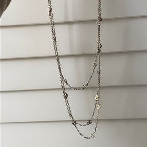 Silver Tory Burch Necklace